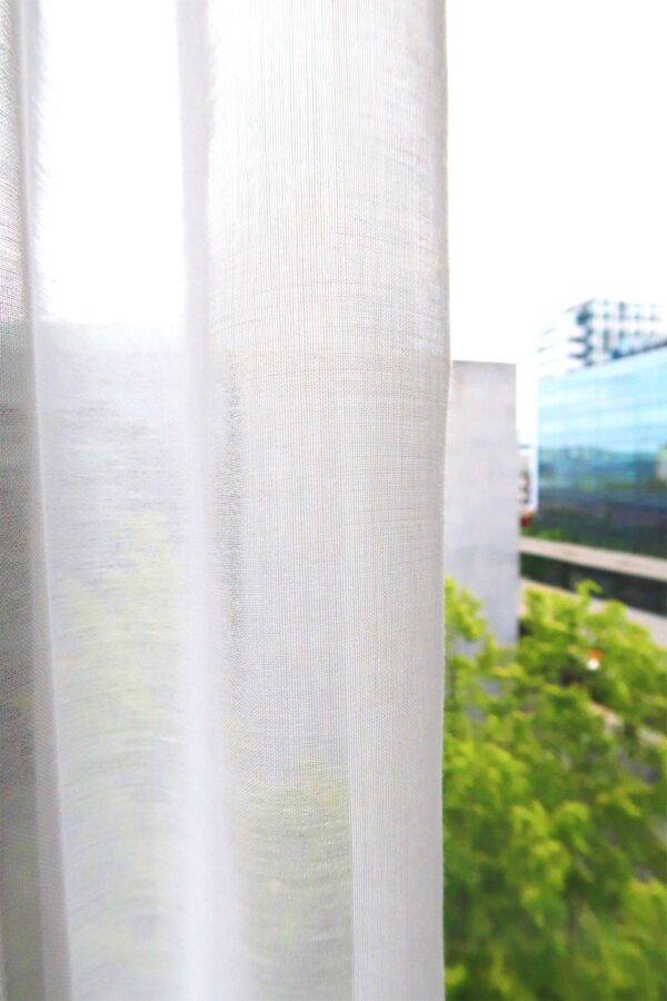 AVIVO Tagvorhang Baumwoll-Optik flammhemmend Blick nach aussen