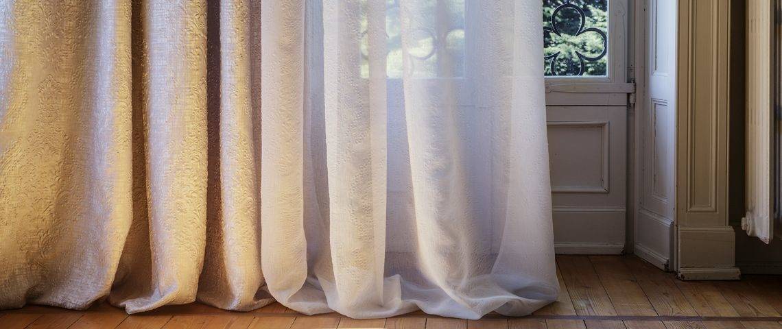 Vorhänge CH edler kunstvoller Tagesvorhang nach Mass