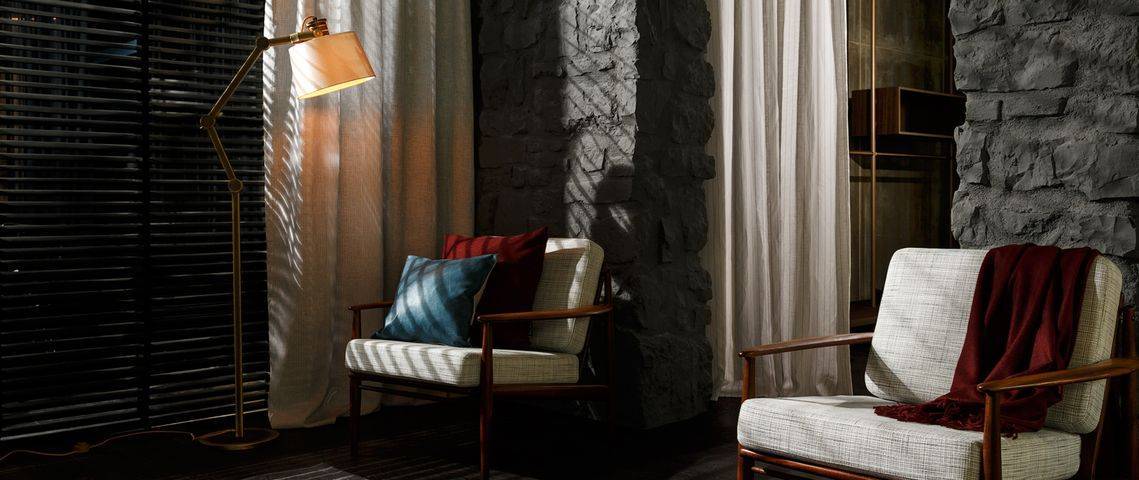 Blickdichte Vorhänge feine Vorhänge im Schlafzimmer stilvolle Leseecke