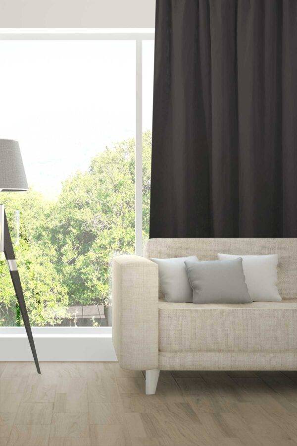 Nachtvorhang BELUNA Fischbacher 1819 Schwarz [157]