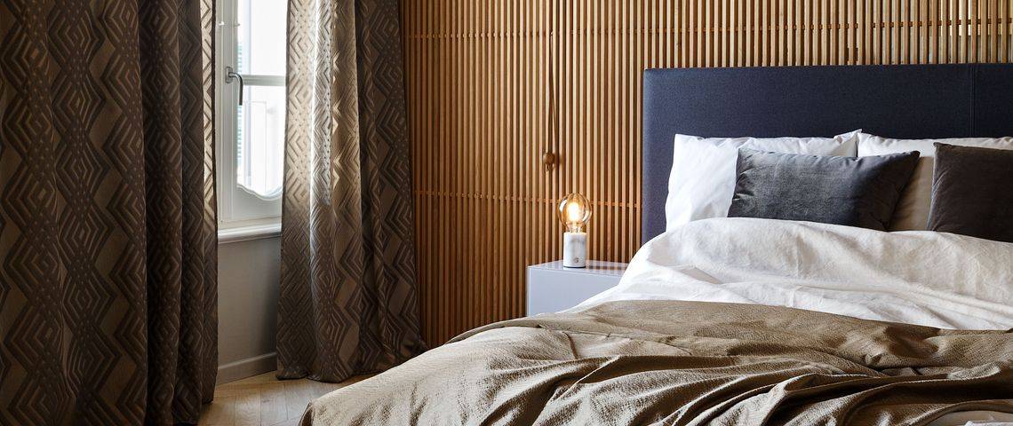 Schöne Schlafzimmer - Massvorhänge bestellen - Vorhangmanufaktur