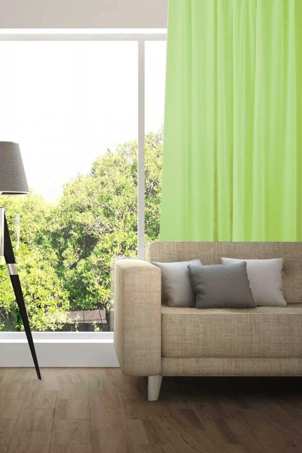 Tagesvorhang MADRID CS IV Abschluss rechts Apfelgrün [114]