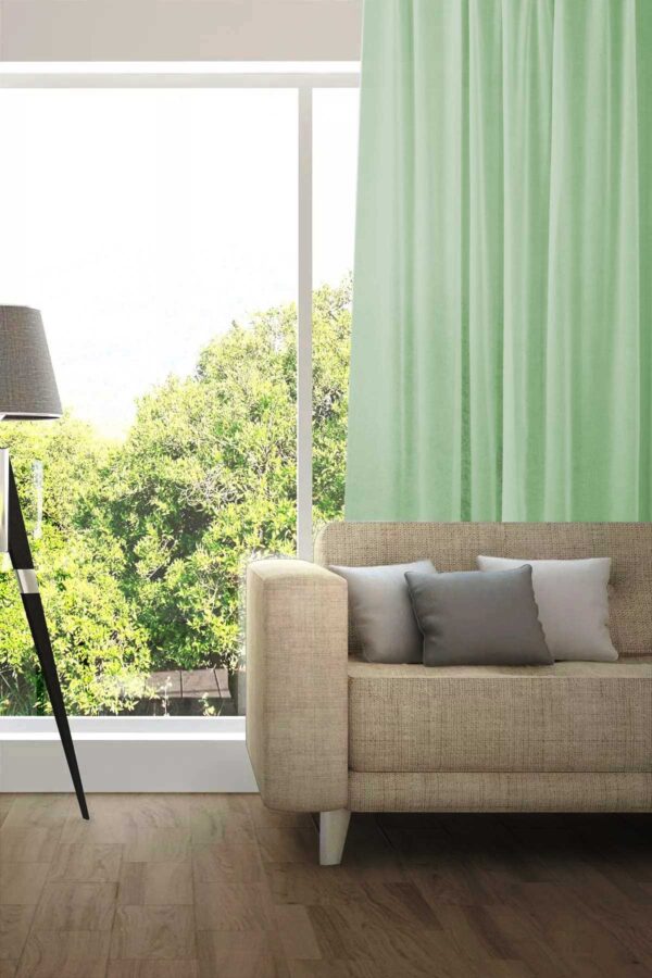 Tagesvorhang MADRID CS IV Abschluss rechts Blassgrün [144]