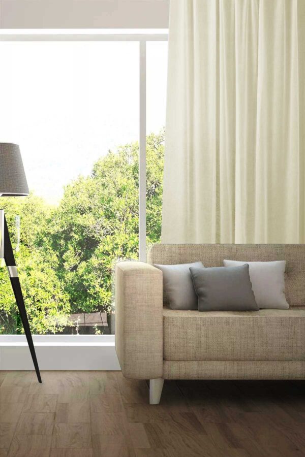 Tagesvorhang MADRID CS IV Abschluss rechts Champagner dunkel [147]