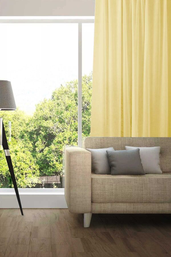 Tagesvorhang MADRID CS IV Abschluss rechts Gelb [123]