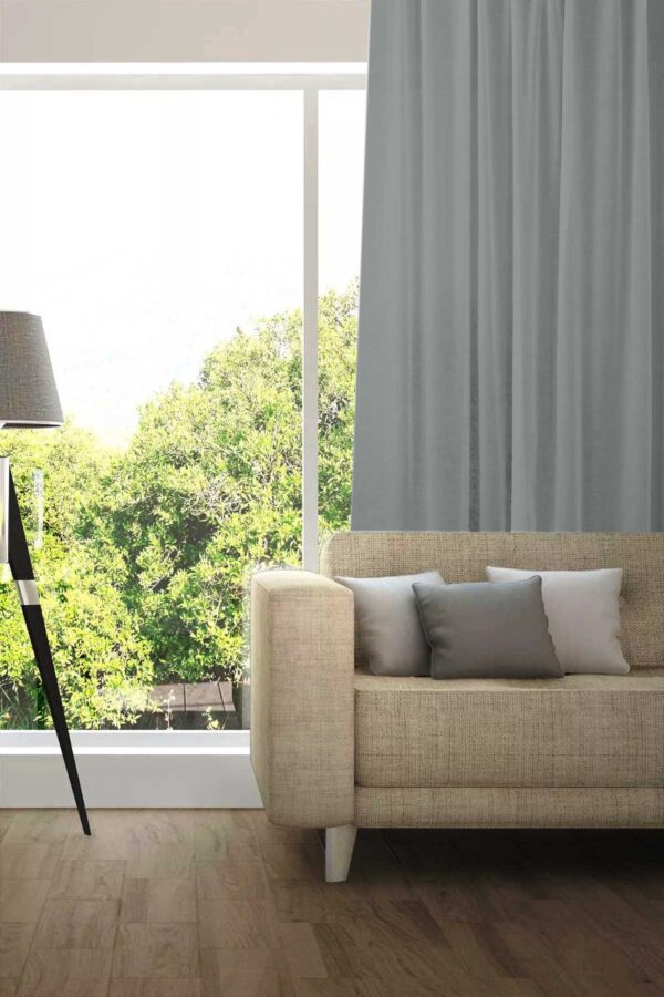 Tagesvorhang MADRID CS IV Abschluss rechts Grau [125]