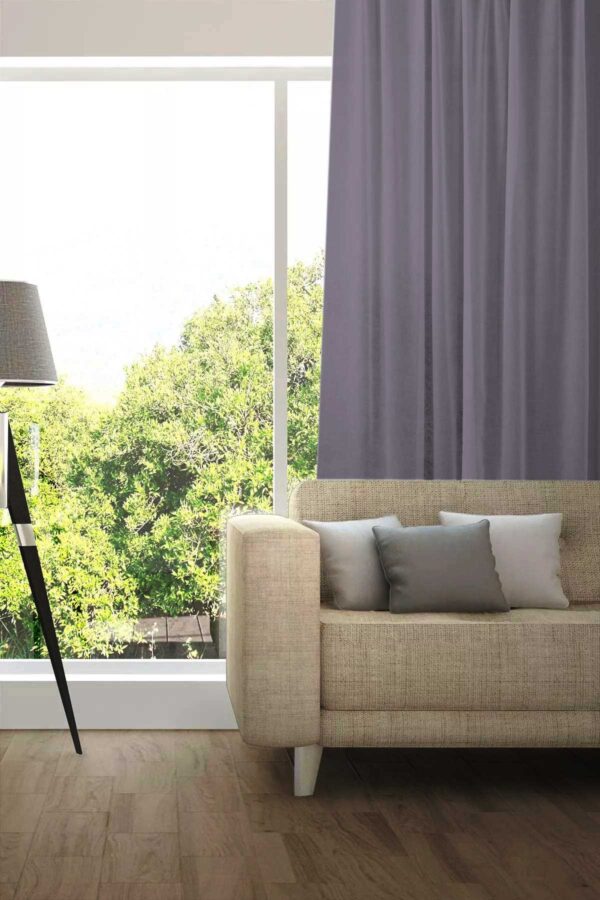 Tagesvorhang MADRID CS IV Abschluss rechts Grauviolette [171]