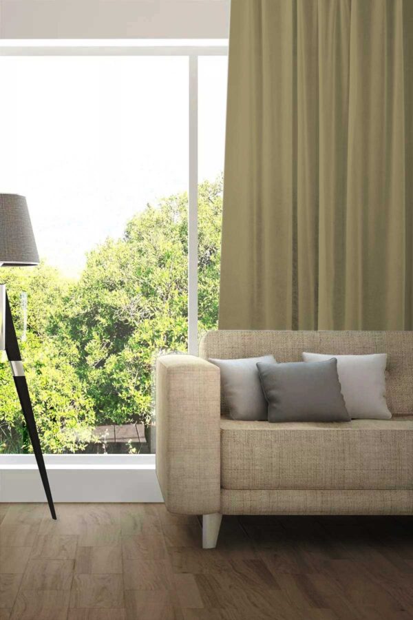 Tagesvorhang MADRID CS IV Abschluss rechts Khaki [207]