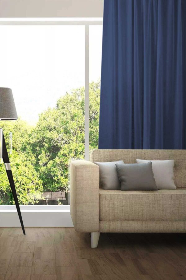 Tagesvorhang MADRID CS IV Abschluss rechts Nachtblau [161]