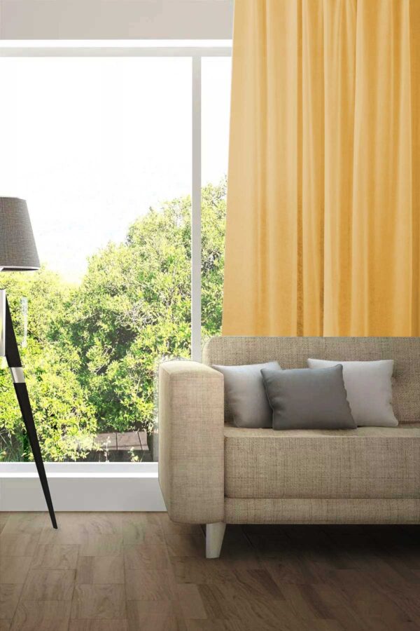 Tagesvorhang MADRID CS IV Abschluss rechts Pastellorange [153]