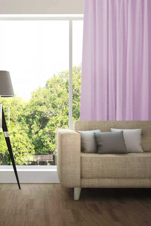 Tagesvorhang MADRID CS IV Abschluss rechts Pastellviolett [108]