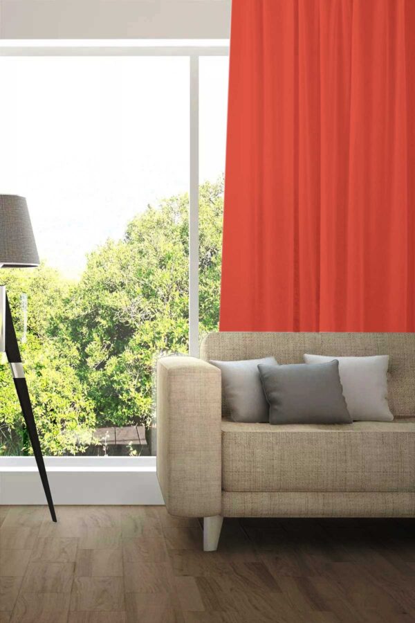 Tagesvorhang MADRID CS IV Abschluss rechts Rot [132]