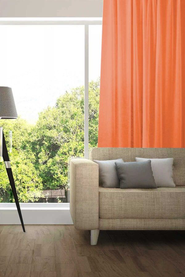 Tagesvorhang MADRID CS IV Abschluss rechts Rotorange [173]