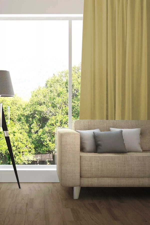 Tagesvorhang MADRID CS IV Abschluss rechts Sandbraun [197]