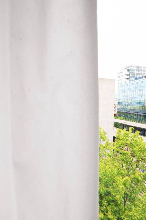 Nachtvorhang Seidenstruktur Schlafzimmer blickdicht Massvorhang weiss