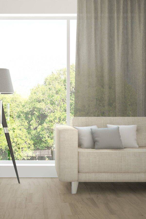 Tagesvorhang nach Mass dekorativ LUPO Fischbacher 1819 Wohnzimmer Hellbraun [917]