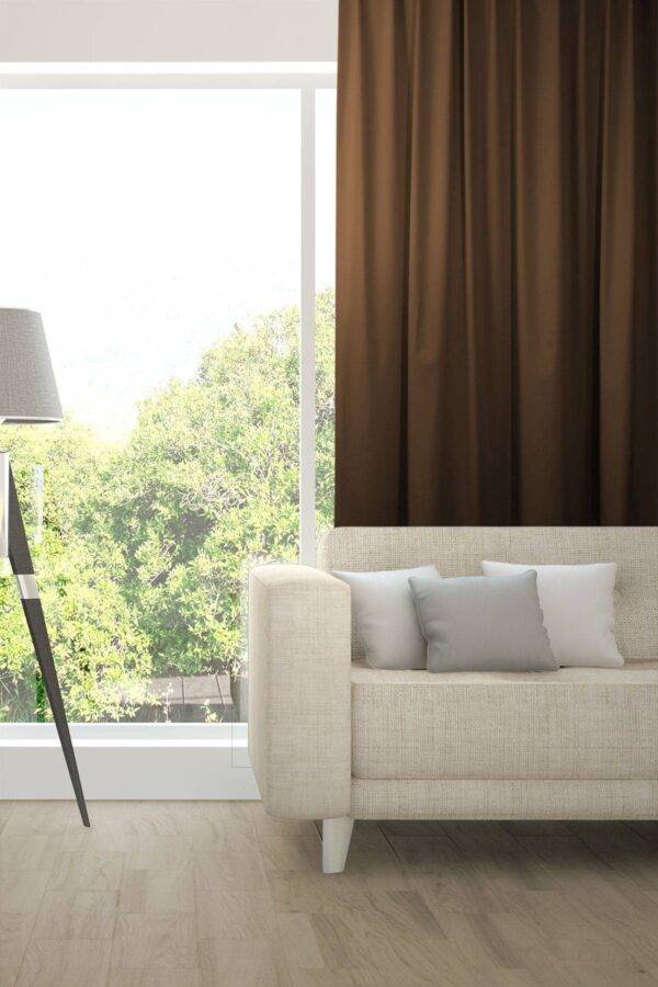 ABLION Blackout Vorhang nach Mass Fischbacher 1819 komplette Verdunkelung ABLION Blackout Vorhang nach Mass Fischbacher 1819 komplette Verdunkelung Dunkelbraun [767]