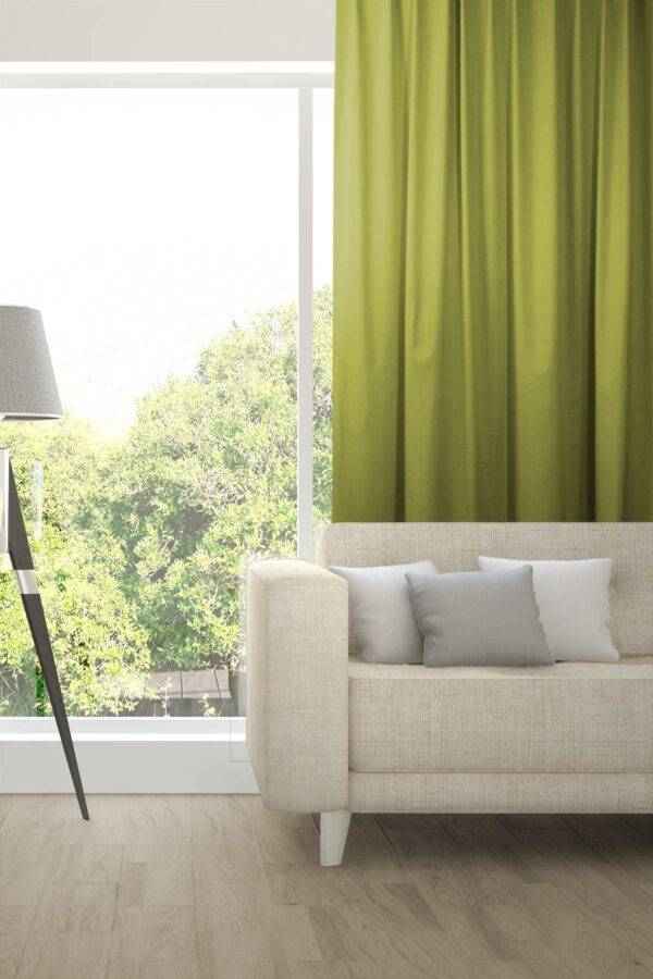 ABLION Blackout Vorhang nach Mass Fischbacher 1819 komplette Verdunkelung ABLION Blackout Vorhang nach Mass Fischbacher 1819 komplette Verdunkelung Gelbgrün [704]