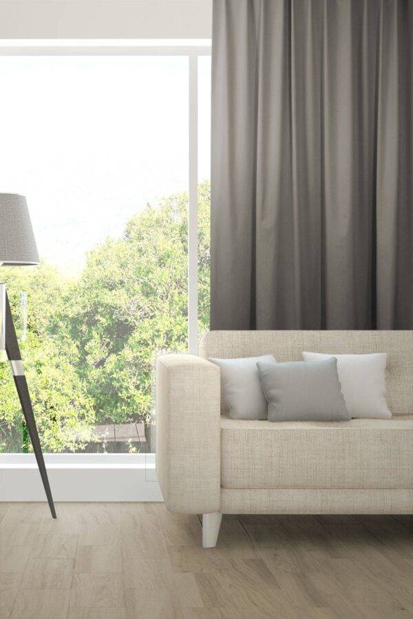 ABLION Blackout Vorhang nach Mass Fischbacher 1819 komplette Verdunkelung ABLION Blackout Vorhang nach Mass Fischbacher 1819 komplette Verdunkelung Grau warm [815]