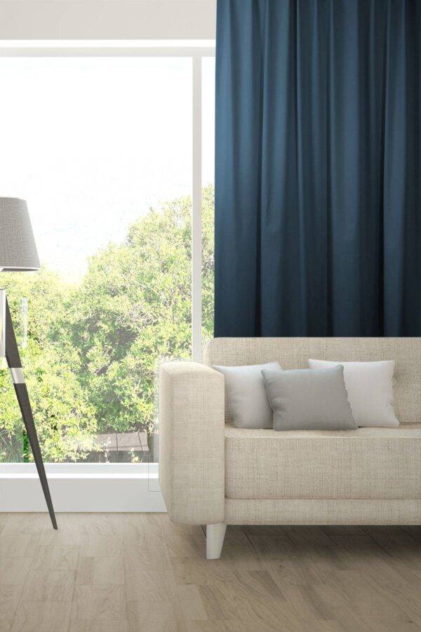 ABLION Blackout Vorhang nach Mass Fischbacher 1819 komplette Verdunkelung ABLION Blackout Vorhang nach Mass Fischbacher 1819 komplette Verdunkelung Petrolblau [719]