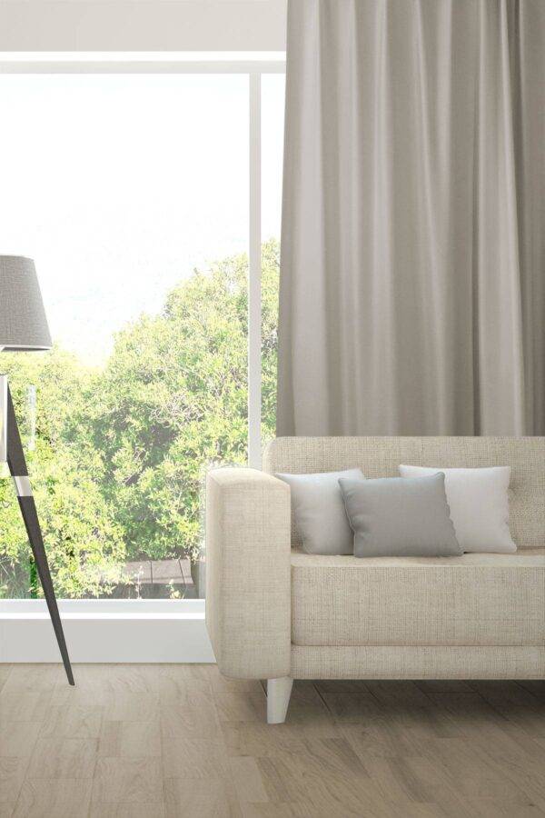 Nachtvorhang IDRA Fischbacher 1819 eleganter Glanz Wohnzimmer Nickelbeige [717]