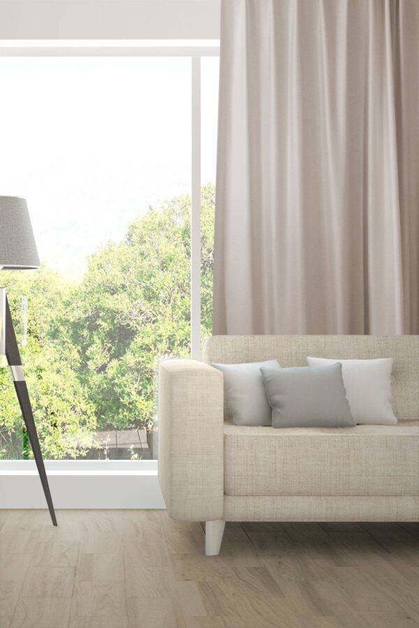 Nachtvorhang IDRA Fischbacher 1819 eleganter Glanz Wohnzimmer Roségrau [707]