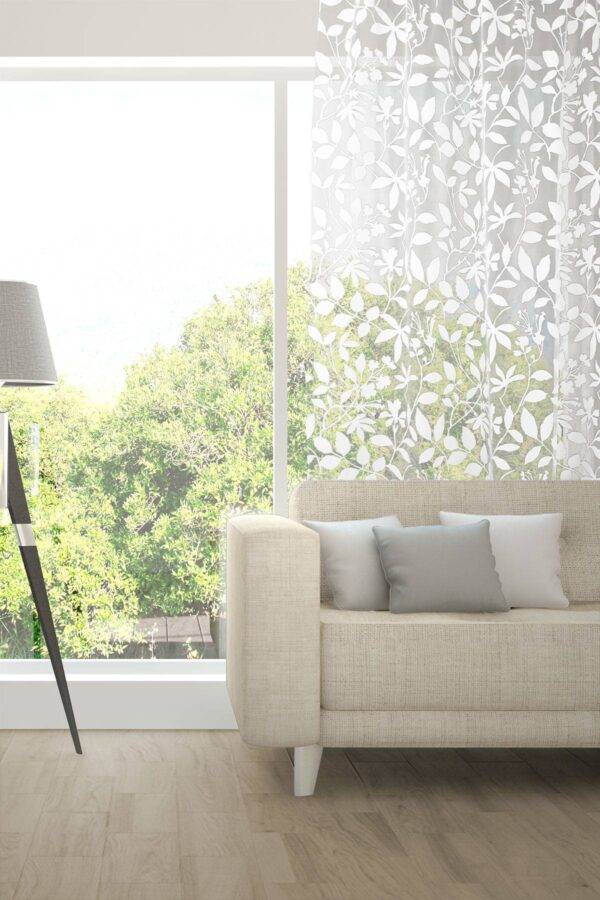 SILHOUETTE Tagvorhang Fischbacher 1819 Viskose dekorativ Wohnzimmer Weiss [200]