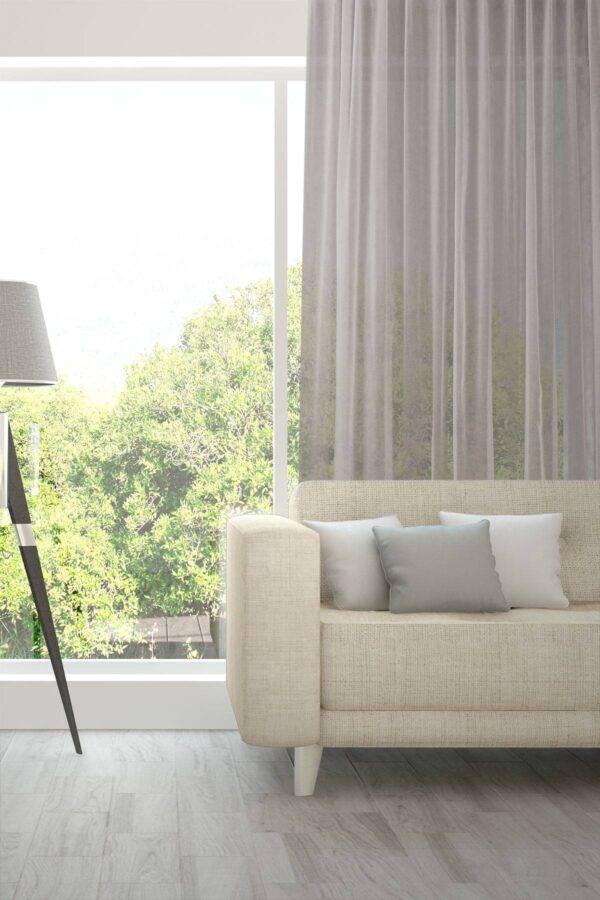 Tagesvorhang AVIVO Fischbacher 1819 Massvorhang Wohnzimmer Beigegrau [625]