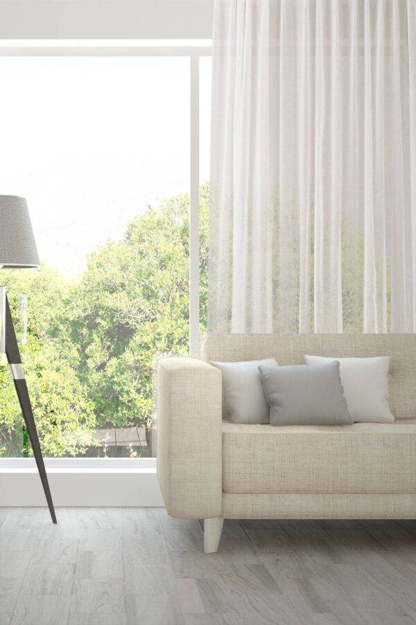 Tagesvorhang AVIVO Fischbacher 1819 Massvorhang Wohnzimmer Ecruweiss [607]