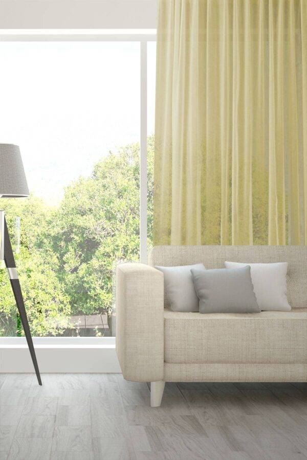 Tagesvorhang AVIVO Fischbacher 1819 Massvorhang Wohnzimmer Gelb [623]