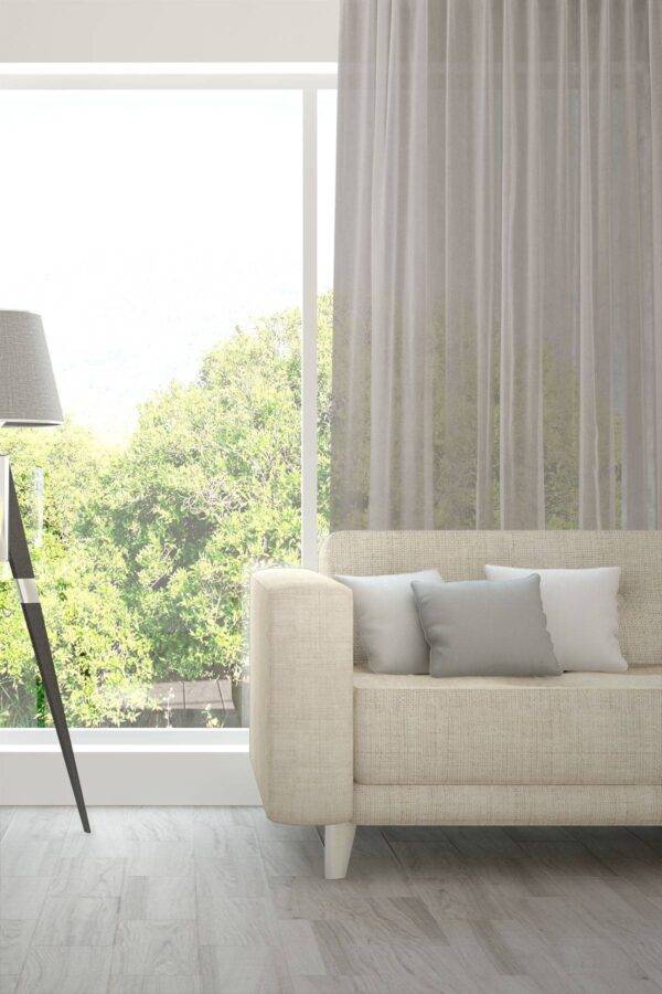 Tagesvorhang AVIVO Fischbacher 1819 Massvorhang Wohnzimmer Grau [615]