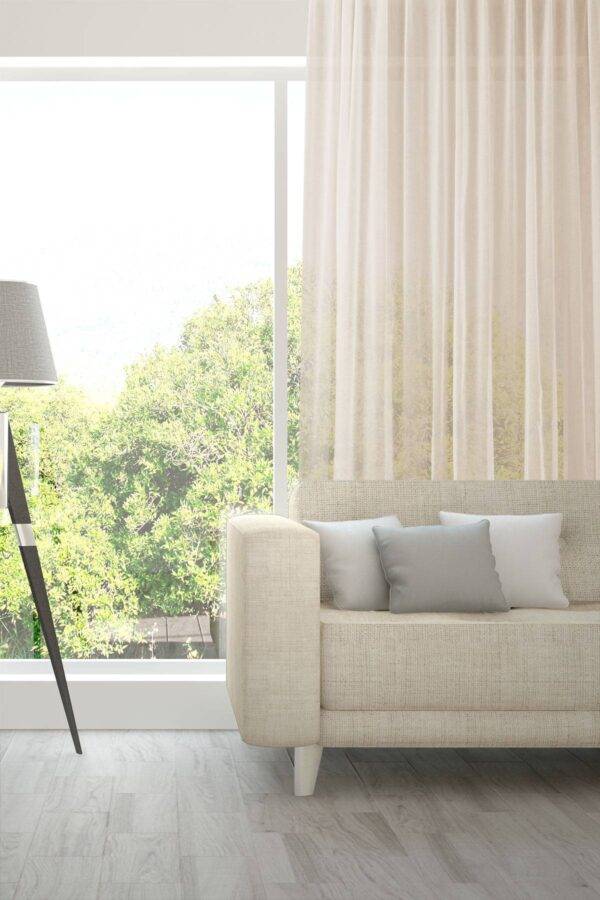 Tagesvorhang AVIVO Fischbacher 1819 Massvorhang Wohnzimmer Hellbeige [627]