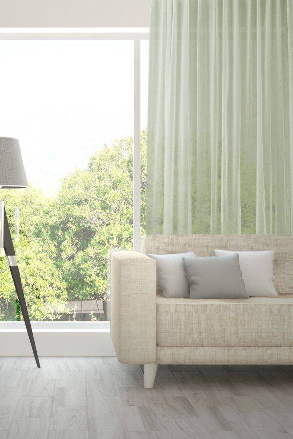 Tagesvorhang AVIVO Fischbacher 1819 Massvorhang Wohnzimmer Hellgrün [609]