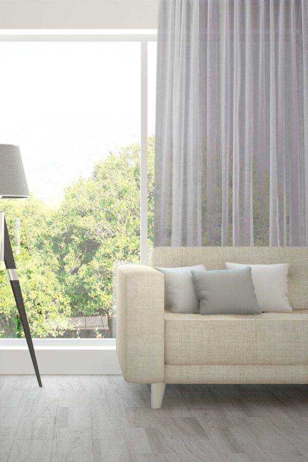 Tagesvorhang AVIVO Fischbacher 1819 Massvorhang Wohnzimmer Taubenblau [621]