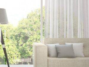 Tagesvorhang AVIVO Fischbacher 1819 Massvorhang Wohnzimmer Weiss [600]