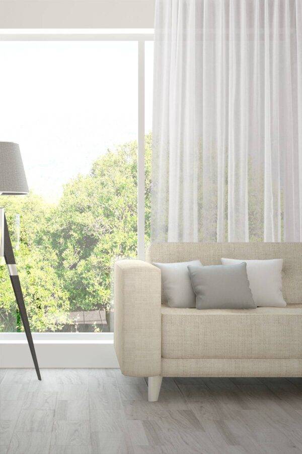 Tagesvorhang AVIVO Fischbacher 1819 Massvorhang Wohnzimmer Weiss [600]