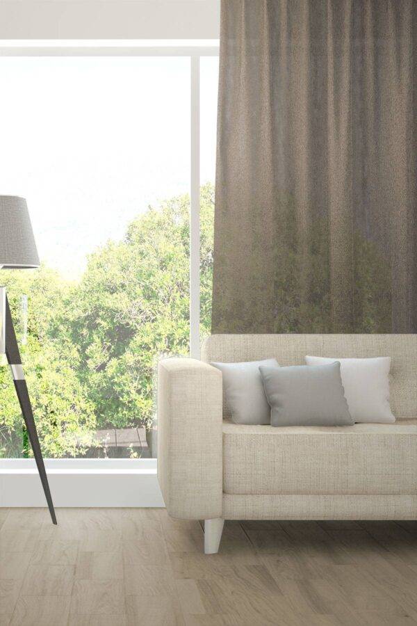 Tagesvorhang nach Mass dekorativ LUPO Fischbacher 1819 Wohnzimmer Braun [927]