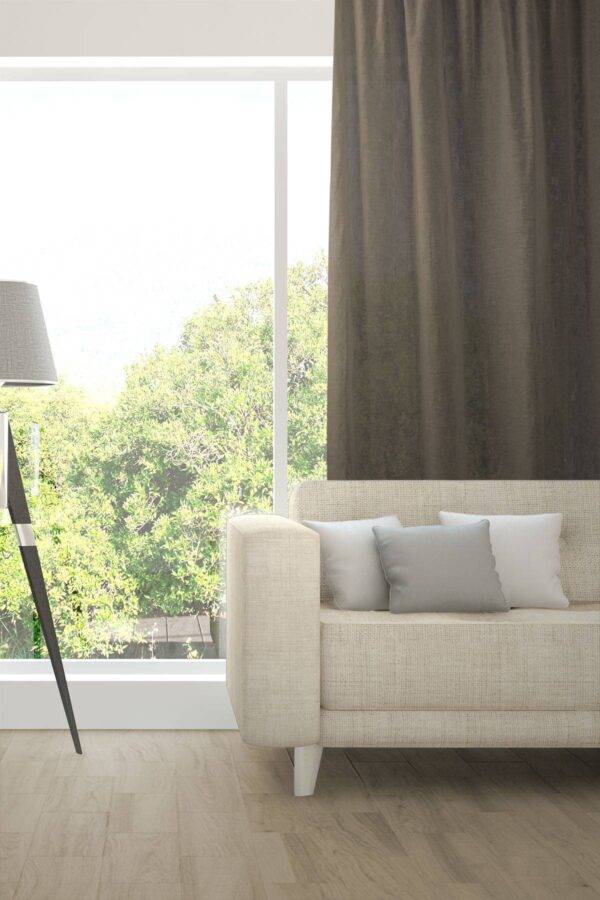 TRAMONTANA Fischbacher 1819 Vorhang nach Mass Wohnzimmer Schwarzbraun [557]