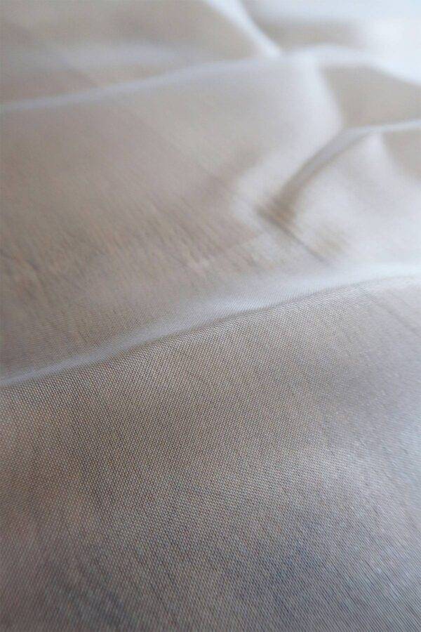 SONATINE Tagesvorhang feiner edler Stoff Detail weiss