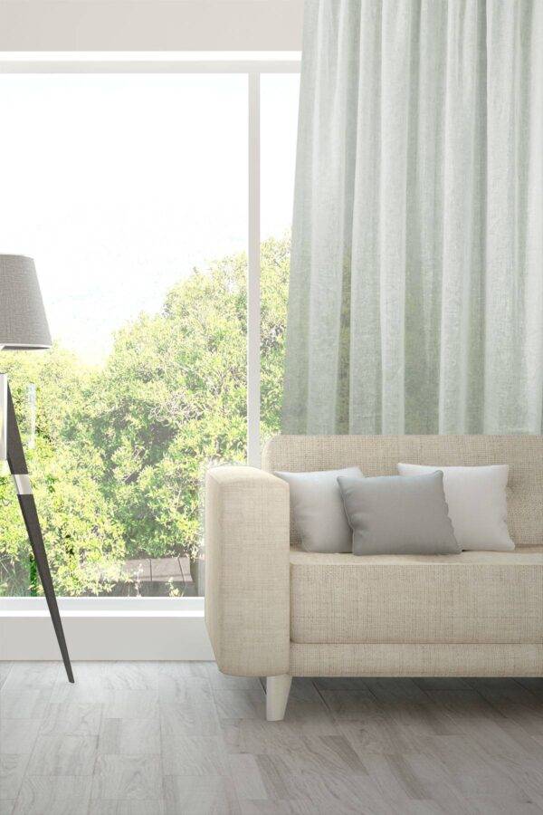 NOVA Leinenvorhang Fischbacher Tagvorhang Mint [409]