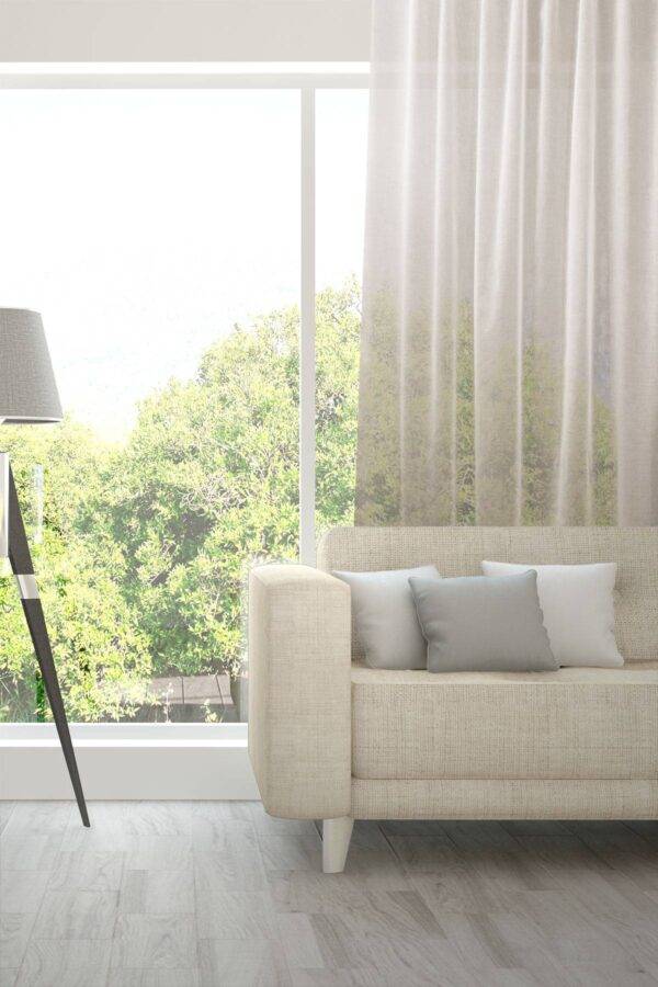 VENTO feiner Tagesvorhang Fischbacher Cremeweiss [227]