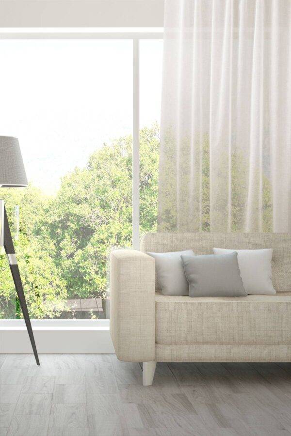 VENTO feiner Tagesvorhang Fischbacher Ecruweiss [207]