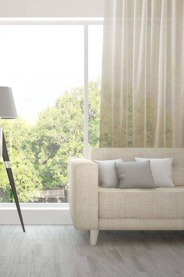 VENTO feiner Tagesvorhang Fischbacher Elfenbein [337]