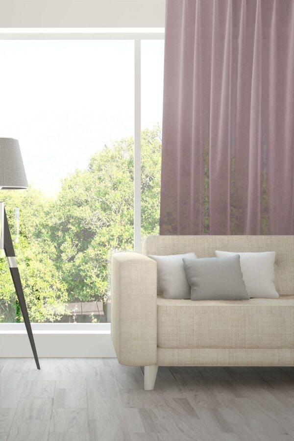 VENTO feiner Tagesvorhang Fischbacher Flieder [308]