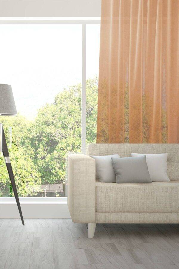 VENTO feiner Tagesvorhang Fischbacher Orange [277]