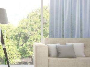 VENTO feiner Tagesvorhang Fischbacher Pastellblau [205]