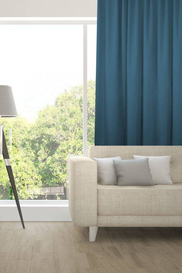 Verdunkelungsvorhang ALAKAZAM Fischbacher 1819 Azurblau [111]