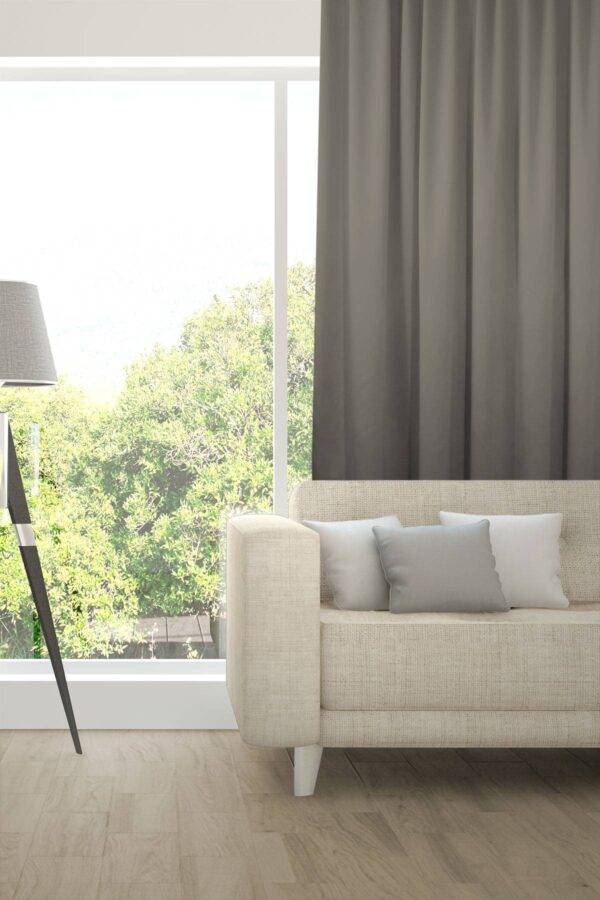 Verdunkelungsvorhang ALAKAZAM Fischbacher 1819 Steingrau [115]