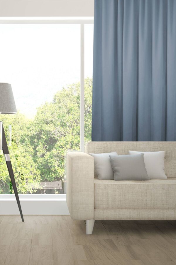 Verdunkelungsvorhang ALAKAZAM Fischbacher 1819 Taubenblau [101]