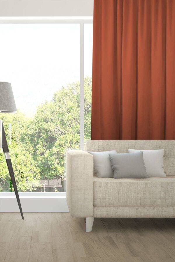 Verdunkelungsvorhang ALAKAZAM Fischbacher 1819 Terracotta [102]